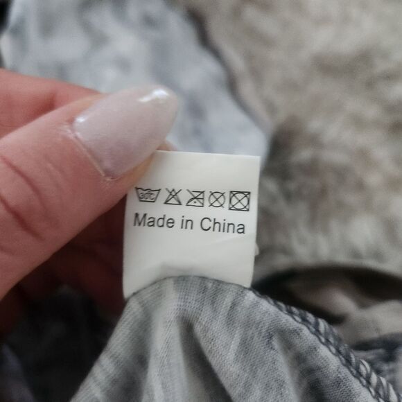 Camouflage Flutter Sleeve Blouse Unbranded Army Green‎ Size Large - Picture 9 of 9